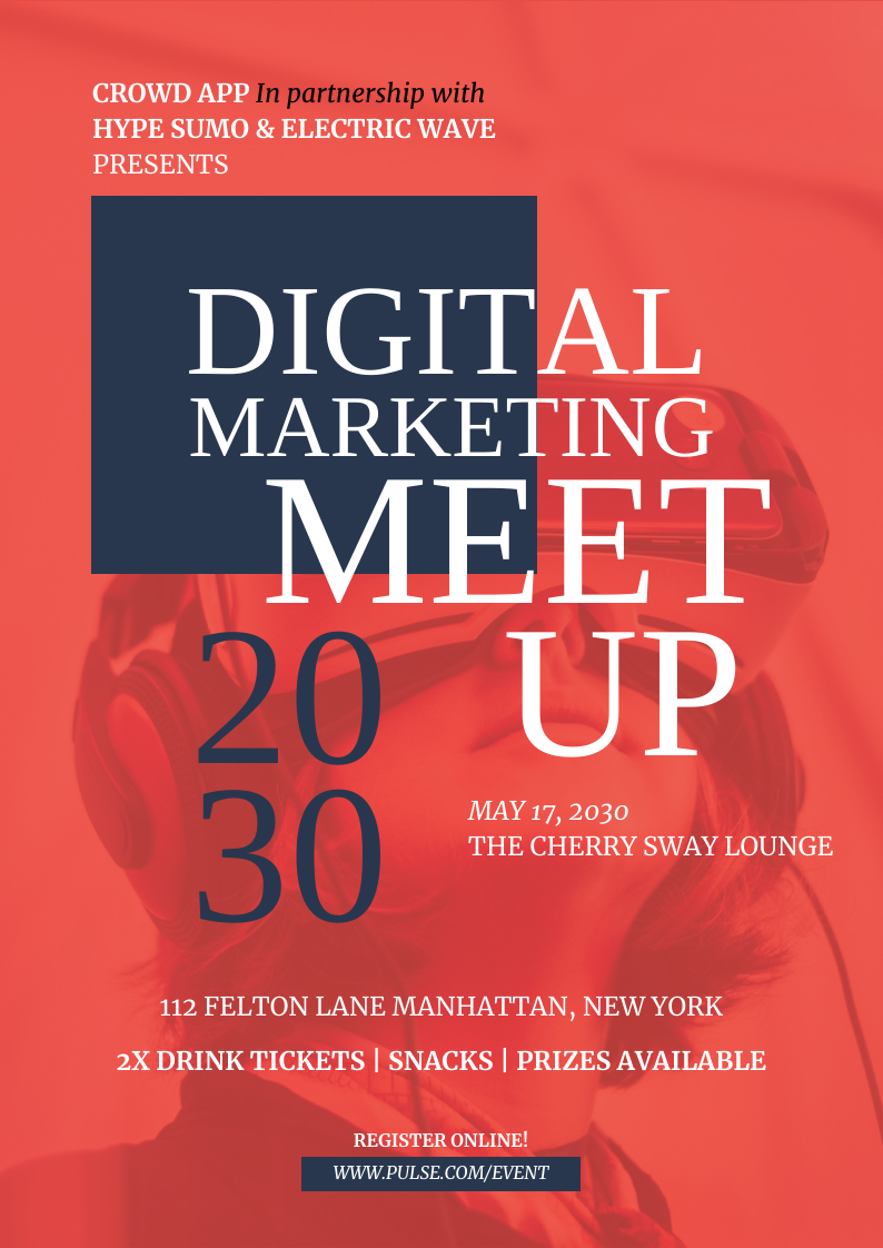 Digital Marketing Conference Event Poster Template Digital Marketing Conference Event Poster Template