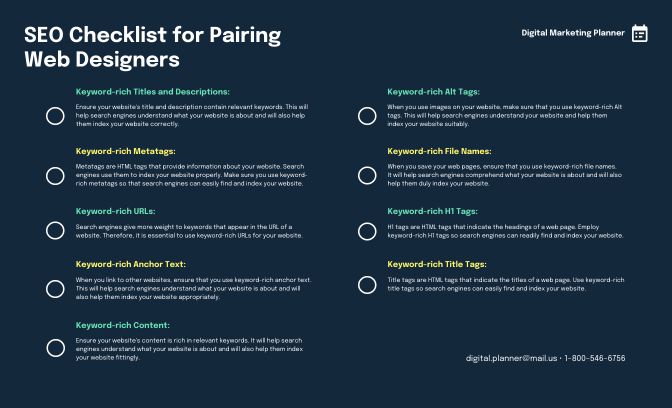 SEO Plan Template
