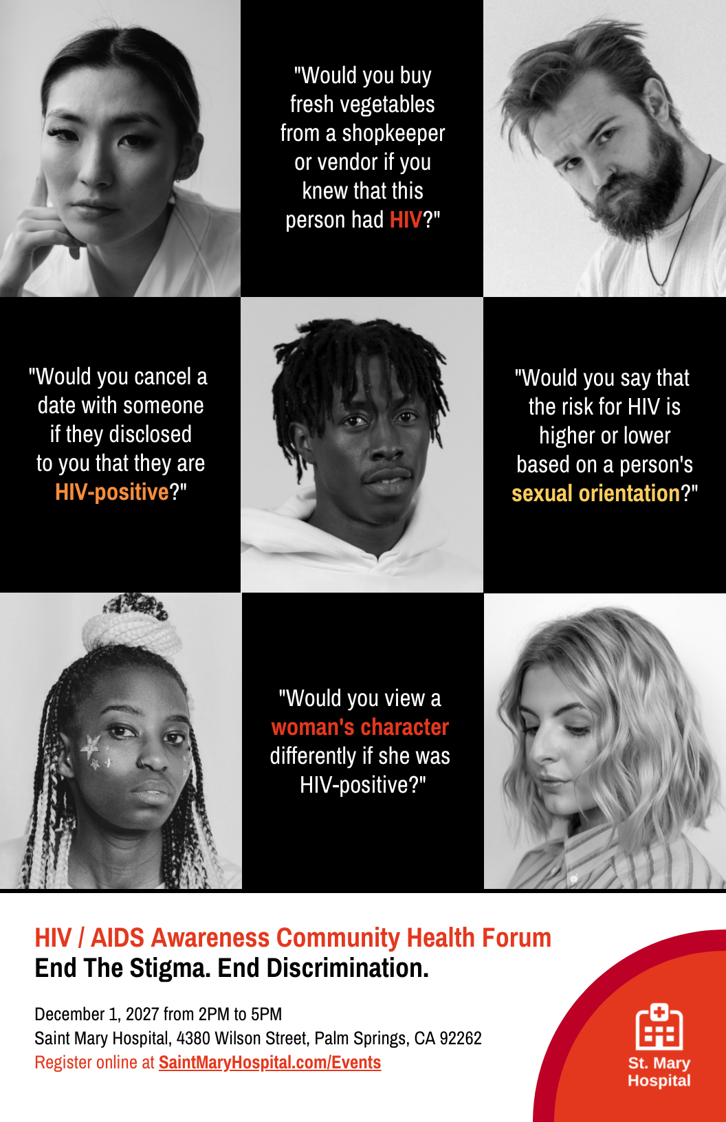 HIV Awareness Poster Template HIV Awareness Poster