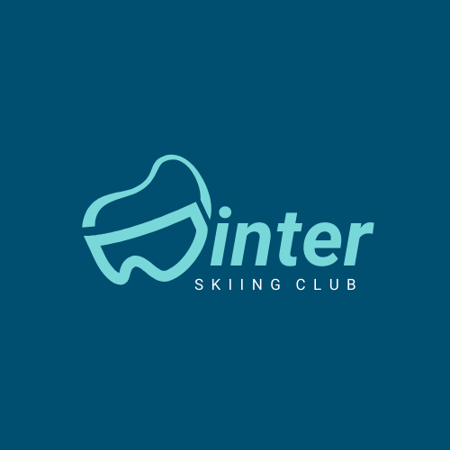 Winter Ski Club Creative Logo