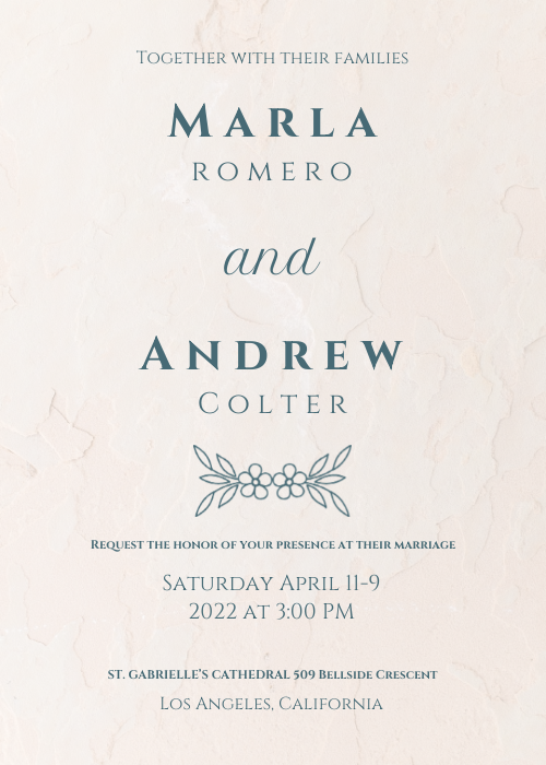 Cute Wedding Invitation